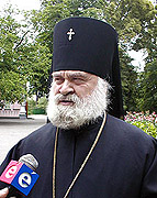 Патриаршее поздравление архиепископу Черкасскому Софронию с 15-летием архиерейской хиротонии